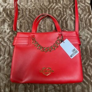 Love Moschino Borsa Pu Rosso Red Purse NWT!
